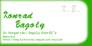 konrad bagoly business card